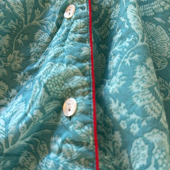 World Market Women’s Long Button Down Pajamas Long Sleeve Cotton Size S/M - Picture 11 of 13